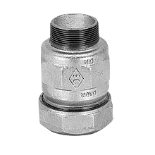 З'єднання затискне для сталевої труби Berg Montana DN 1/2" НР білий чавун (Іспанія) 746A5003