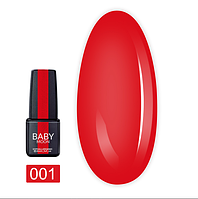 Гель-лак Baby Moon Red Chic No001 клубнично-червоний, 6мл.
