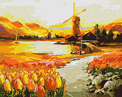 Картина за номерами У долині тюльпанів  40 х 50  Ідейка KHO6315