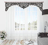 Ажурний жорсткий ламбрекен Firanka Ажур 3м венге (142_4л_м_048), фото 2