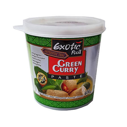 Паста каррі зелена 400 гр. Exotic Food Таїланд, фото 1