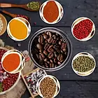 ОПТОМ Кавомолка жорнова RAF R-7113 4 леза 300 Вт нержавіюча сталь для кави та спецій, фото 2