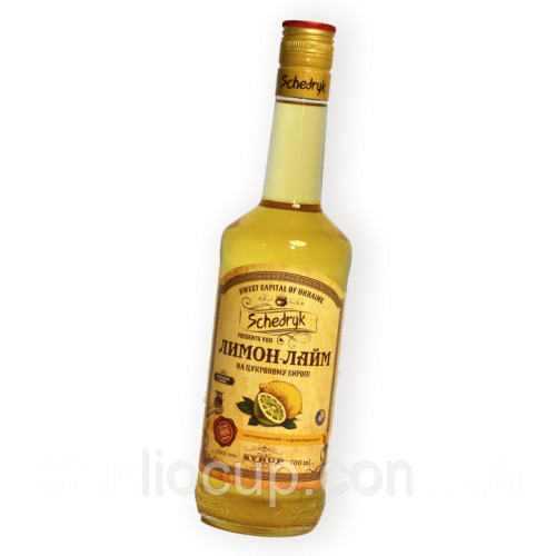 Сироп коктейльний Щедрик Лимон - Лайм 700 мл.