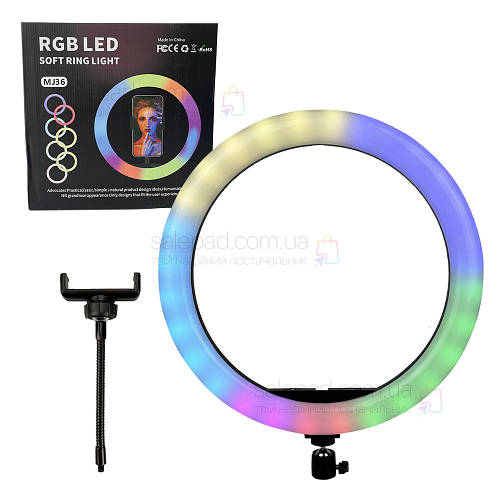 Кольцевая лампа 36 см RGB лампа для селфи лампа для тик тока (ID ...