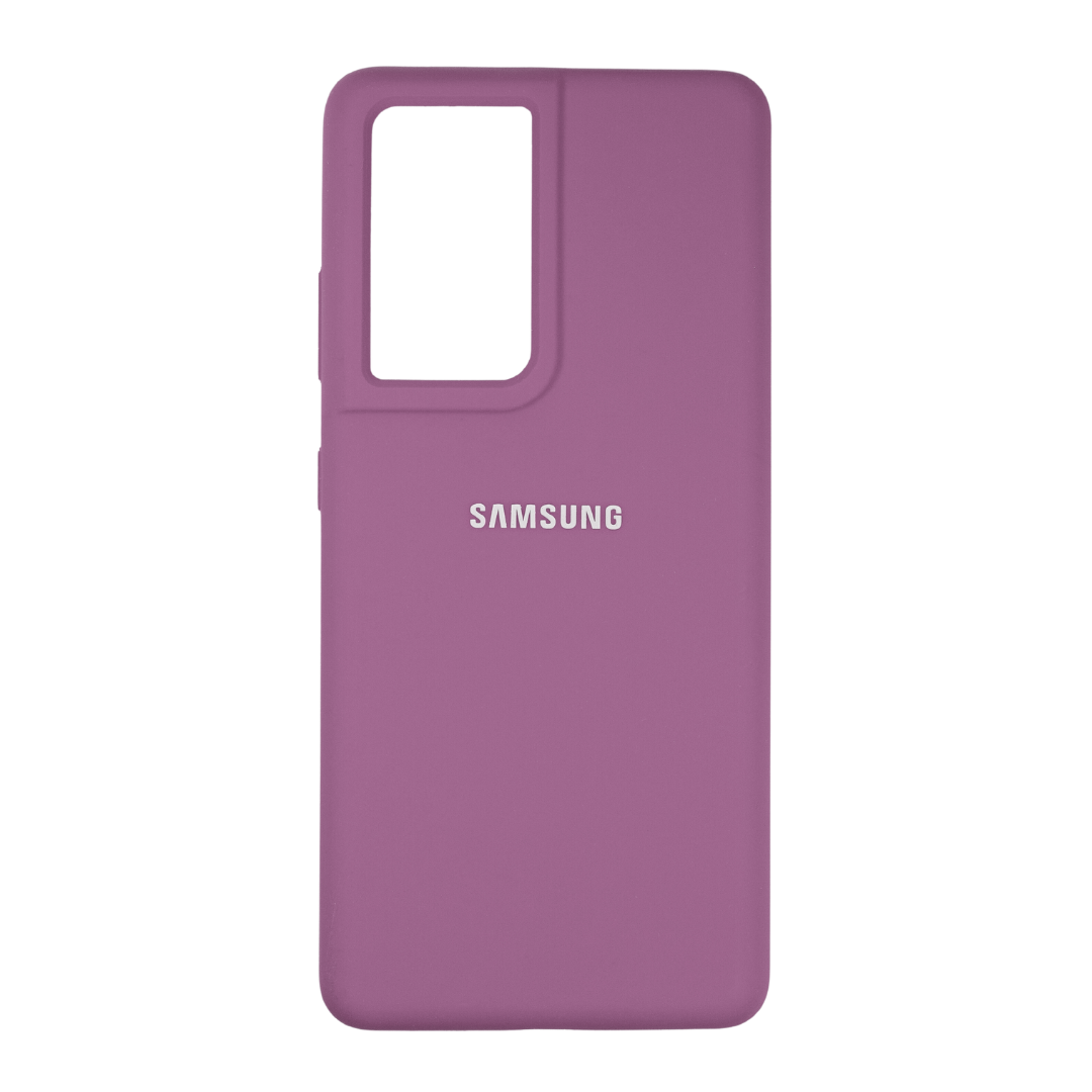 Чохол Silicone Case Premium для Samsung S21 Ultra Blueberry Yogurt