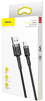 Кабель Baseus Cafule Cable USB Lightning 2.4A, 1м, (CALKLF-BG1)