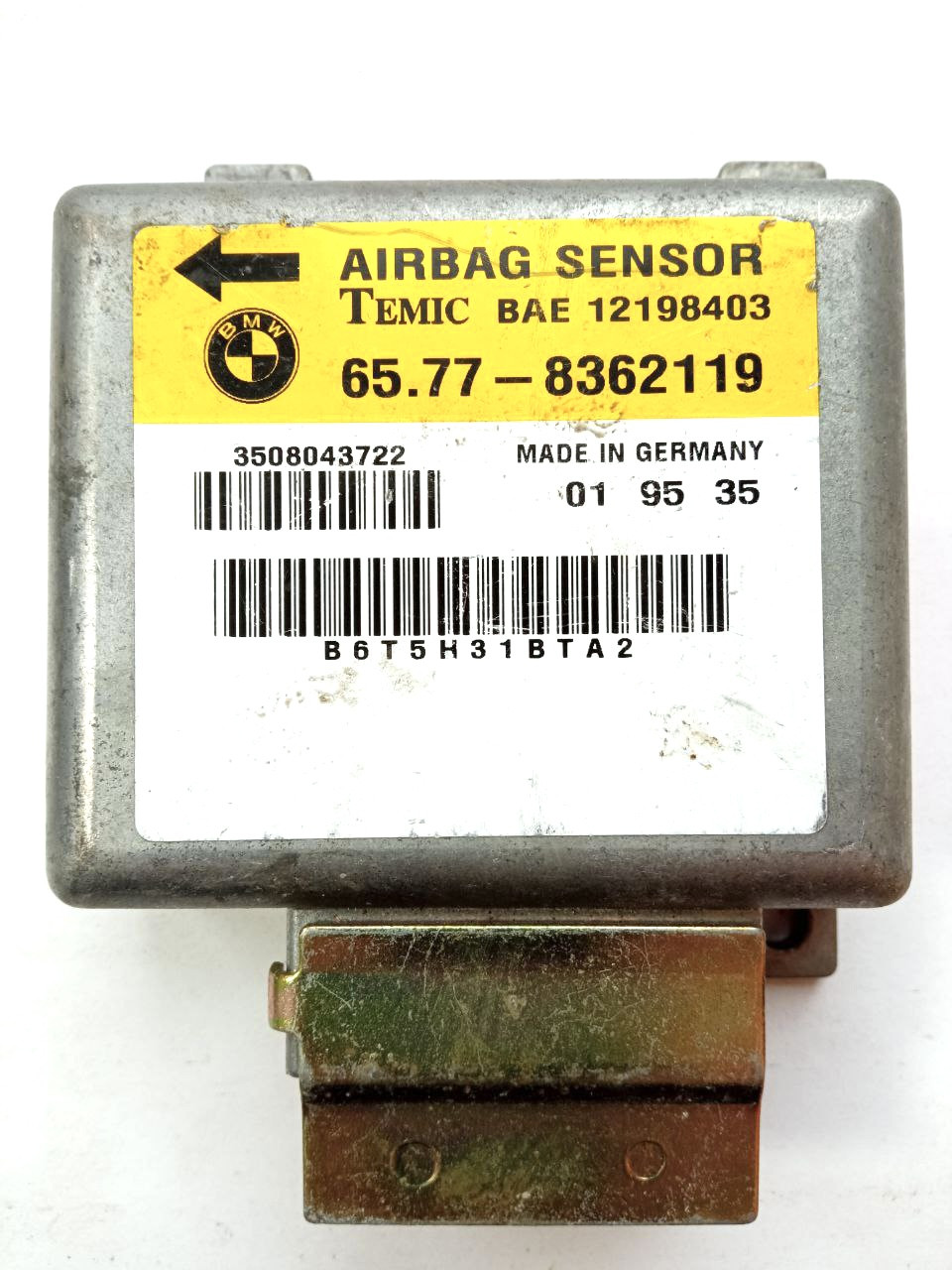 Електронний блок керування airbag bmw 65.77-8362119 / 65778362119 / bae12198403, фото 1