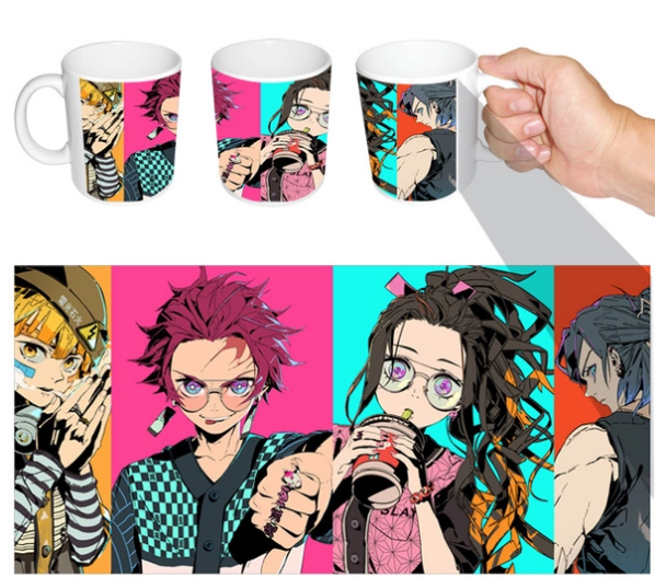 Чашка біла анім Клинок розсікає демонів 2 ABC