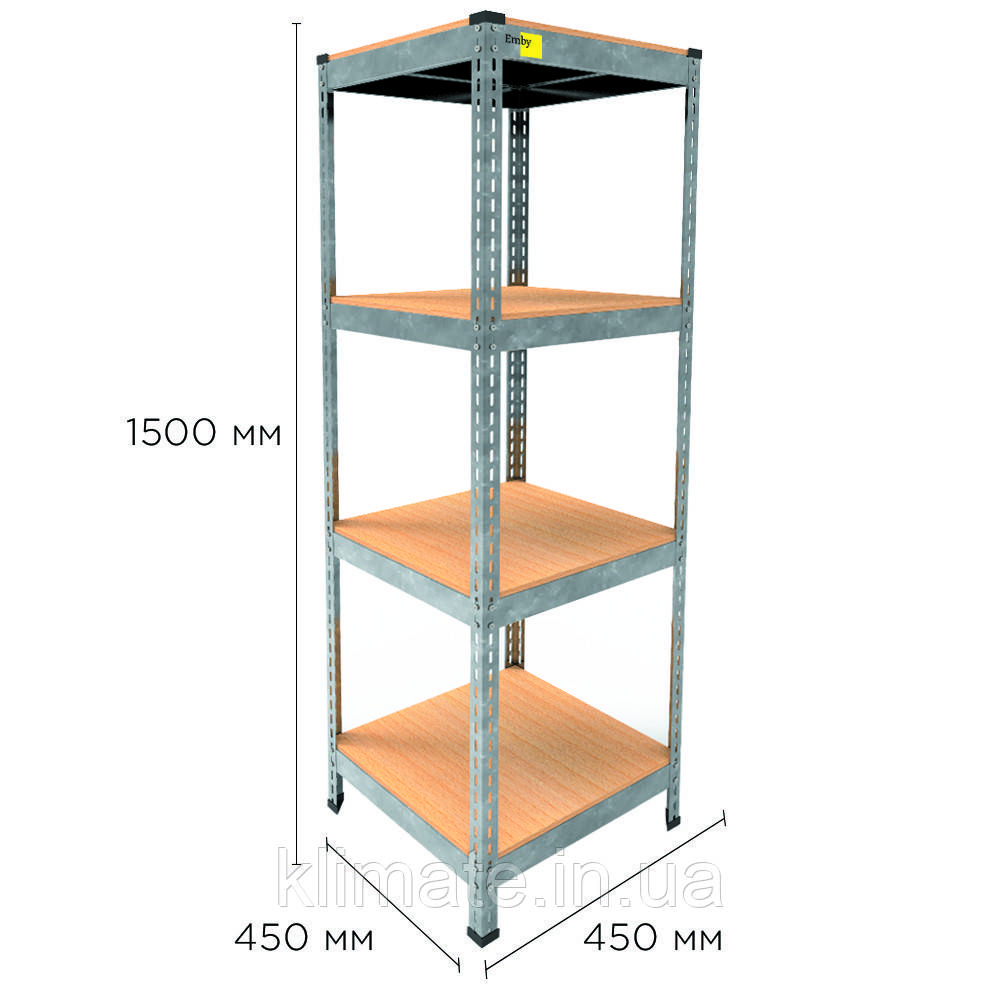 Металевий стелаж MRL-1500 (40x450) оцинкований