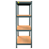 Металевий стелаж MRL-1500 ( 450x450) чорний, фото 2