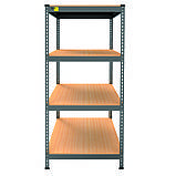 Металевий стелаж MRL-1500 ( 600x600) чорний, фото 2