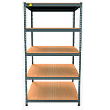 Металевий стелаж MRL-1800 ( 900x600) чорний, фото 2