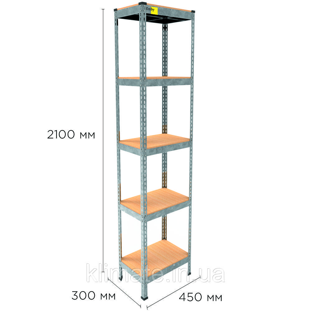 Металевий стелаж MRL-2100 (50x300) оцинкований