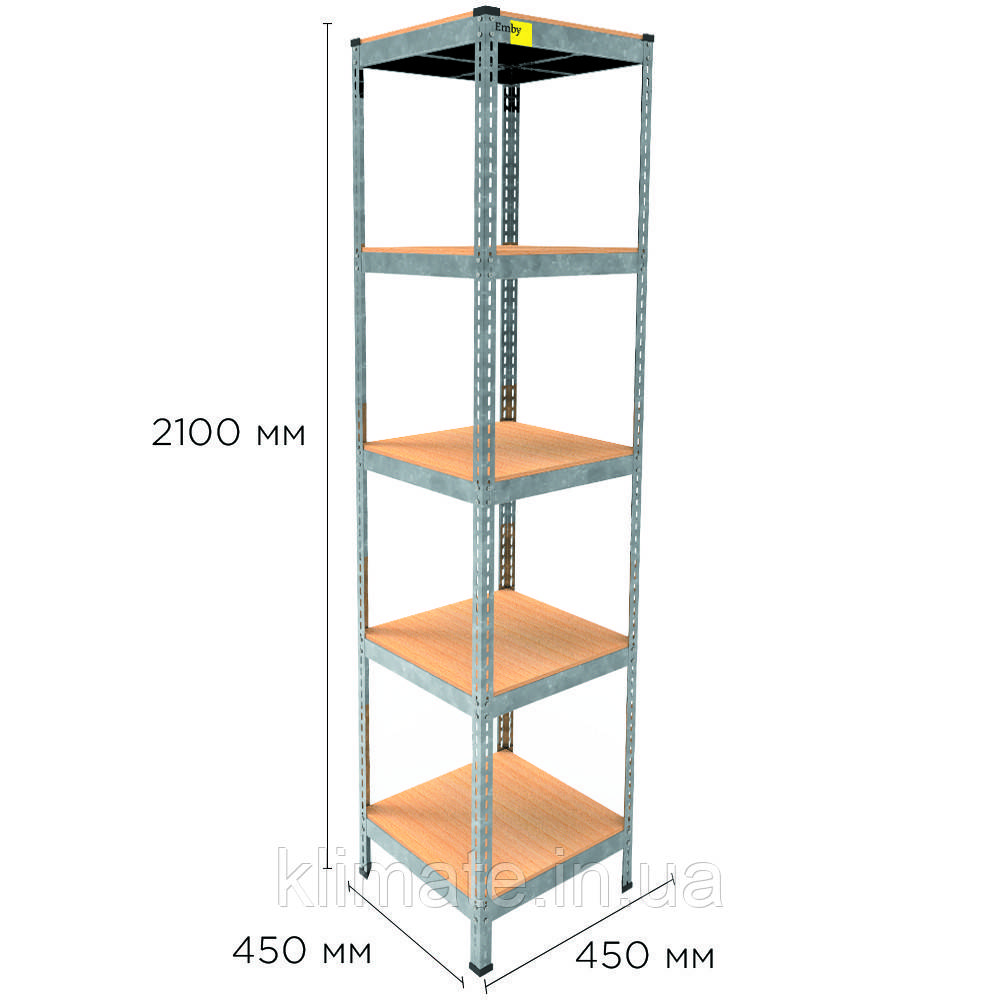 Металевий стелаж MRL-2100 (40x450) оцинкований