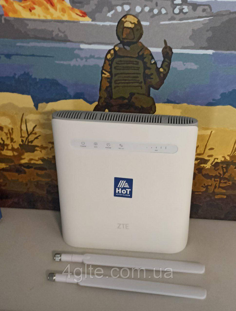 Купить 4G WiFi роутер ZTE MF286R с двумя антеннами 8dBi (Cat.6, 2,4\5 ...