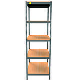 Металевий стелаж MRL-2400 ( 600x600) чорний, фото 2