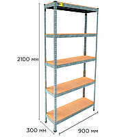 Металевий стелаж MRL-2100 ( 900x300) оцинкований