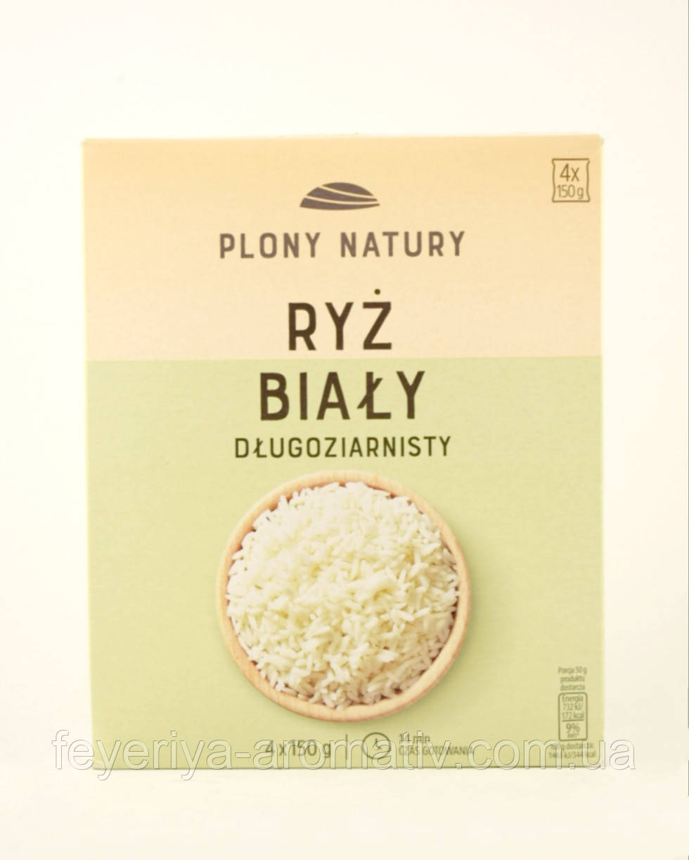 Рис білий довгозернистий Plony Natury 600 г Польща