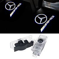 Проектор подсветка логотипа для дверей Mercedes-Benz Лого + AMG ЛогоC117/X117 C205/A205 C207/A207 C218/W218