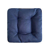 Подушка на стул, кресло, табурет синего цвета 45х45х8