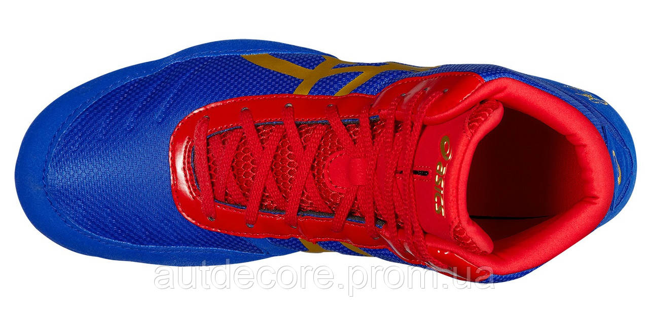 БОРЦОВКИ ASICS JB ELITE V2.0 GS JET BLUE/OLY GOLD/RED - фото 4 - id-p1861461804