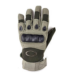 Тактичні рукавички З пальцями Зелений, L