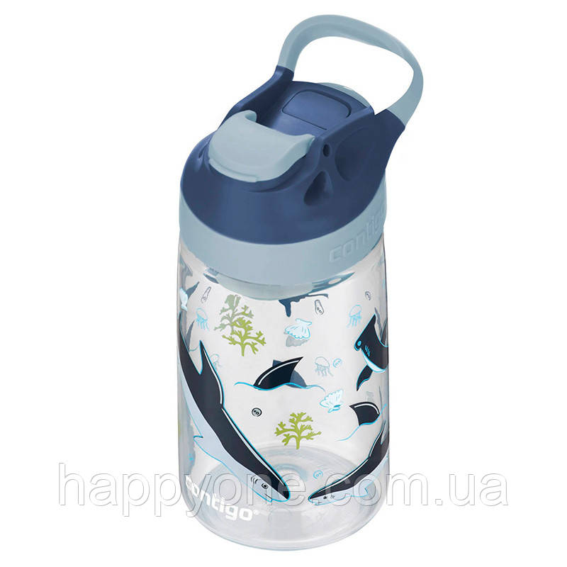 Дитяча пляшка для води Contigo Gizmo Sip Macaroon Sharks (420 мл)