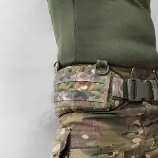 Тактичний пояс зсу розвантажувальний із системою MOLLE військовий GRAD GEAR WarMir Multicam, розмір S