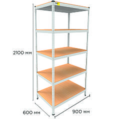 Металевий стелаж MRL-2100 ( 900x600) білий