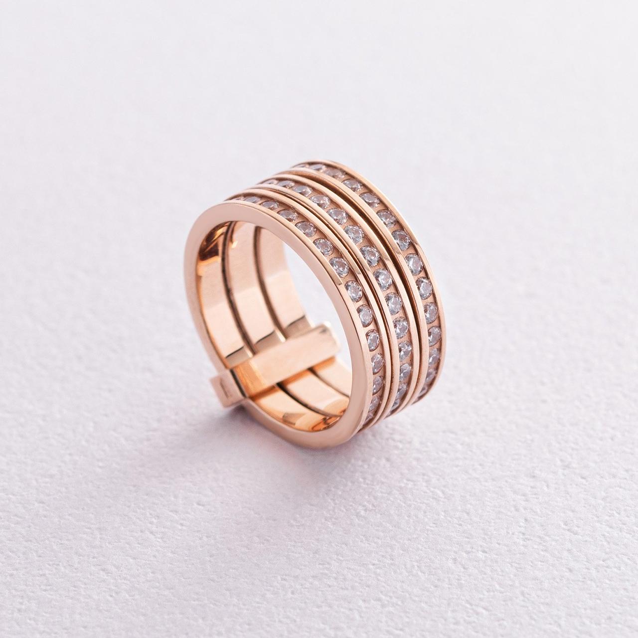 Потрійне кільце з червоного золота з фіанітами
к02642 Zipexpert ZIPEXPERT, фото 1