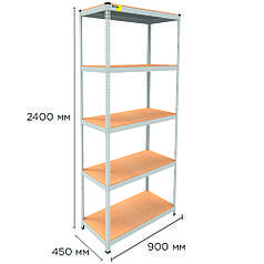 Металевий стелаж MRL-2400 ( 900x450) білий
