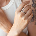 Кільце "Сердечка" у білому золоті (фіаніти) 
к07052 Zipexpert ZIPEXPERT, фото 7