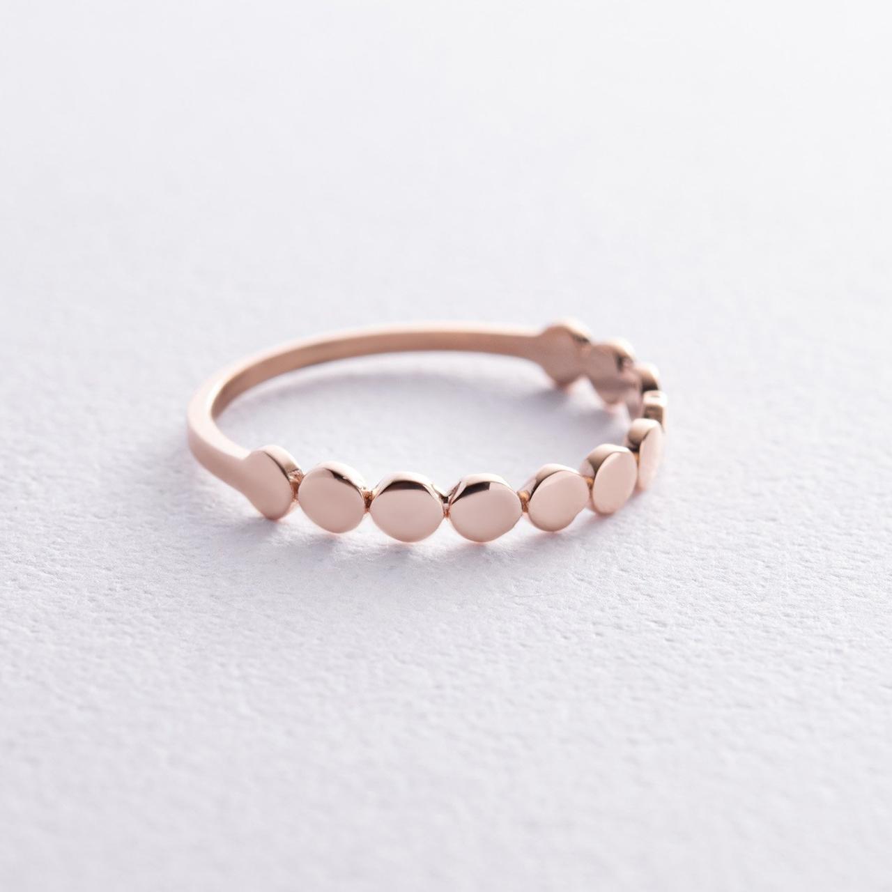 Кільце "Клер" в червоному золоті к07446 Zipexpert ZIPEXPERT, фото 1