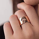 Кільце "Моя Україна" у червоному золоті к07039 Zipexpert ZIPEXPERT, фото 6