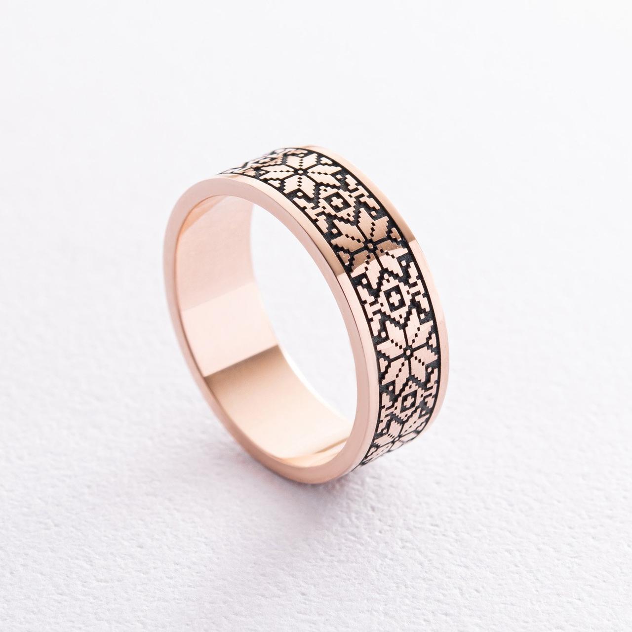 Золоте обручне кільце "Вишиванка"
з чорнинням 28642400 Zipexpert ZIPEXPERT, фото 1