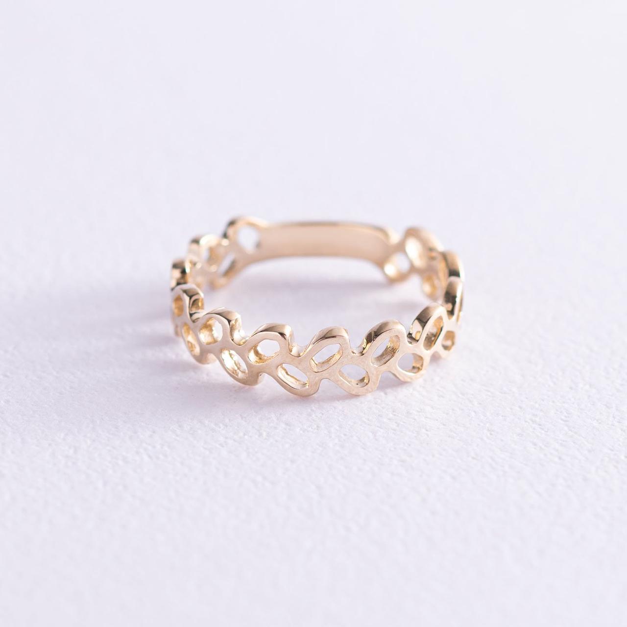 Кільце "Лепесткі" в жовтому золоті к06637 Zipexpert ZIPEXPERT, фото 1