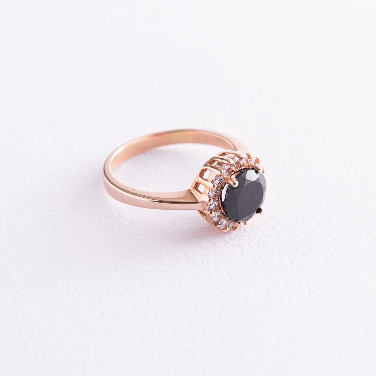 Золоте кільце з піропом (гранатом) і фіанітами 
к02124п Zipexpert ZIPEXPERT, фото 1