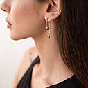 Золоті сережки "Вдихання" з кульками 
с07982 Zipexpert ZIPEXPERT, фото 7