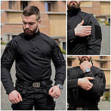 Тактичний костюм Grifon: сорочка Ubacs + штани Apex (чорна) ріп-стоп, фото 8