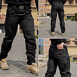 Тактичний костюм Grifon: сорочка Ubacs + штани Apex (чорна) ріп-стоп, фото 9