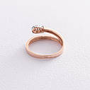 Золоте кільце "Спинка" (фіаніти) к06314 Zipexpert ZIPEXPERT, фото 4
