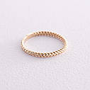 Кільце "Косочка" в жовтому золоті к07129 Zipexpert ZIPEXPERT, фото 5
