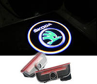 Проектор подсветка логотипа для дверей Skoda (Шкода) SuperB (09-13)