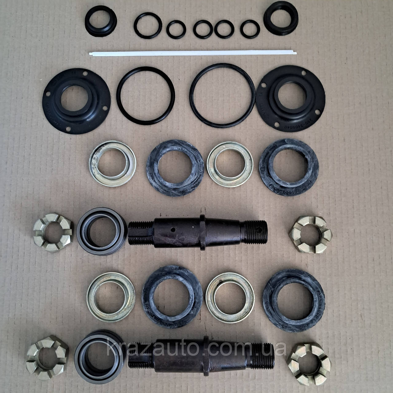 Ремкомплект циліндра ГПК КрАЗ 260 6437 повний (палець, втулки, підшипники, РК) 260-3409100-РК, фото 1