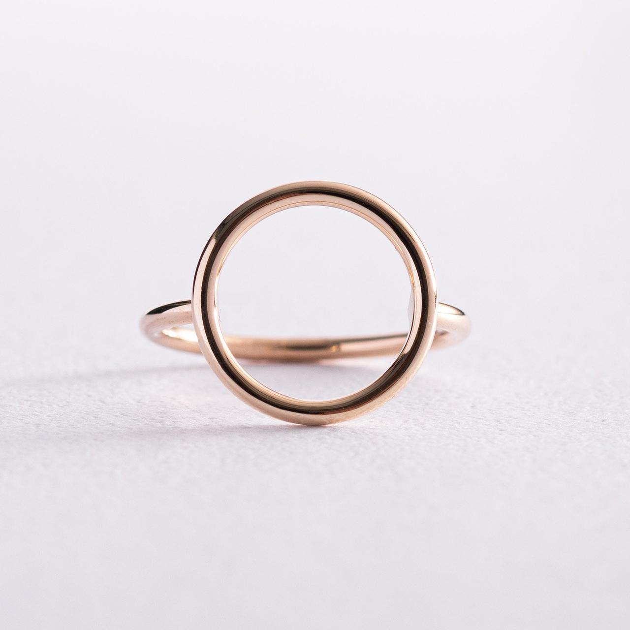 Кільце "Круговорот" в жовтому золоті к06928 Zipexpert ZIPEXPERT, фото 1