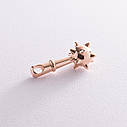 Підвіска Булава з червоного золота кулон у вигляді булави золота підвіска з орнаментом, фото 4