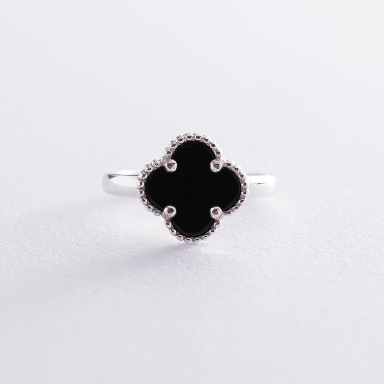 Кільце "Клевер" у білому золоті к05999 Zipexpert ZIPEXPERT, фото 1