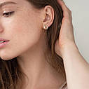 Сережки-пусети "Захист" у жовтому золоті 
с06937 Zipexpert ZIPEXPERT, фото 6