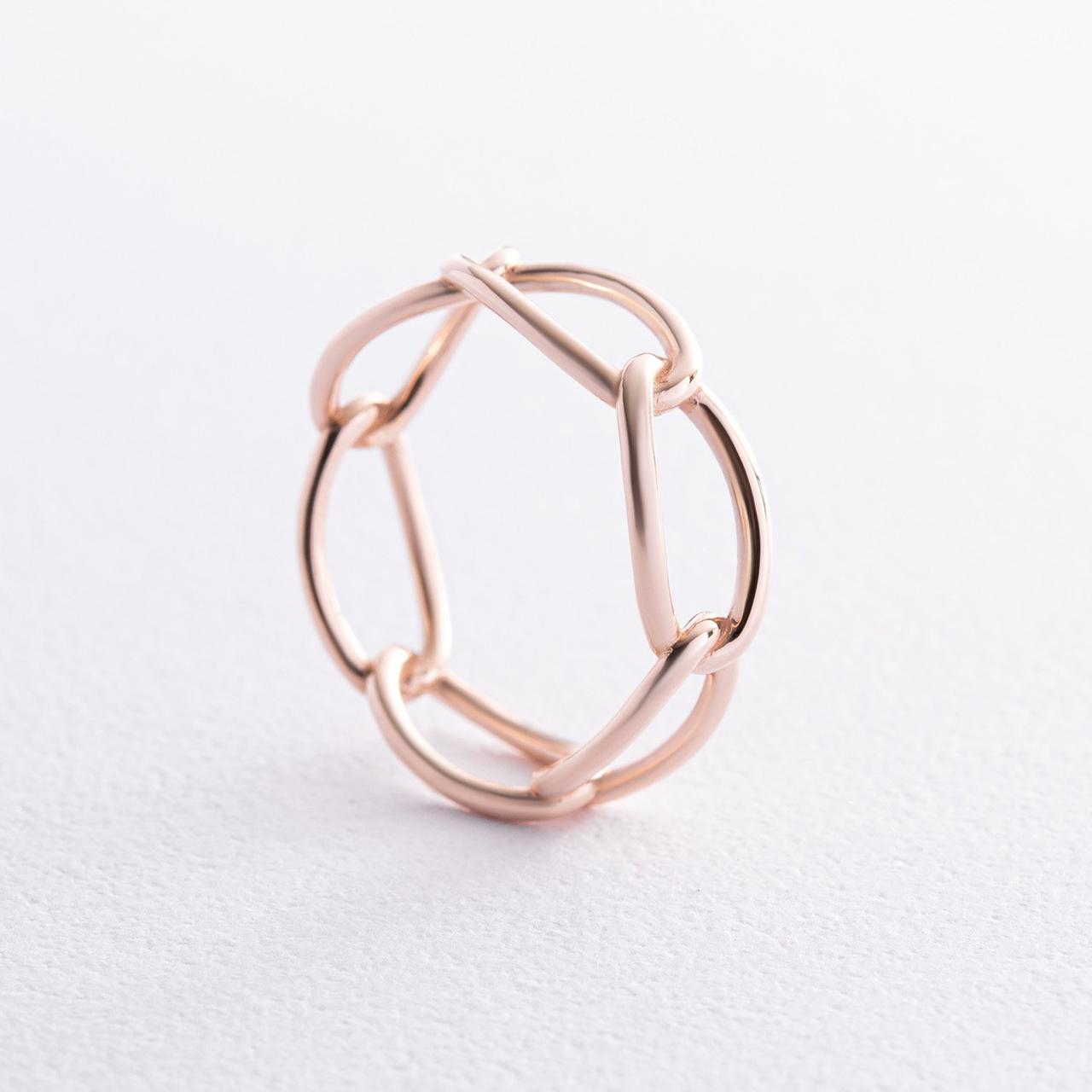 Кільце "Ціпочка" в червоному золоті к07530 Zipexpert ZIPEXPERT, фото 1