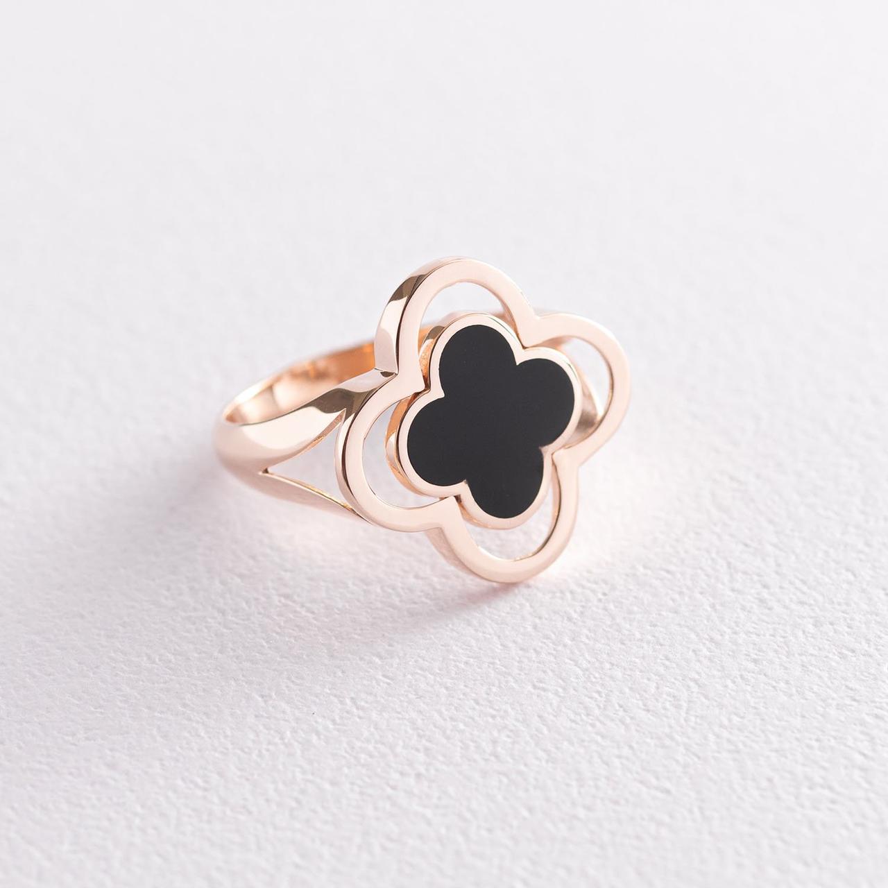 Кільце "Клевер" у червоному золоті (емаль)
к06549 Zipexpert ZIPEXPERT, фото 1